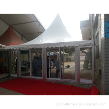Customized Gazebo Tent with Glass Wall (SDG-0005)
